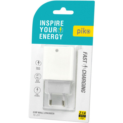 Зарядное устройство Piko TC-211 (1USB2,1A) (1283126515156) Винница - изображение 2