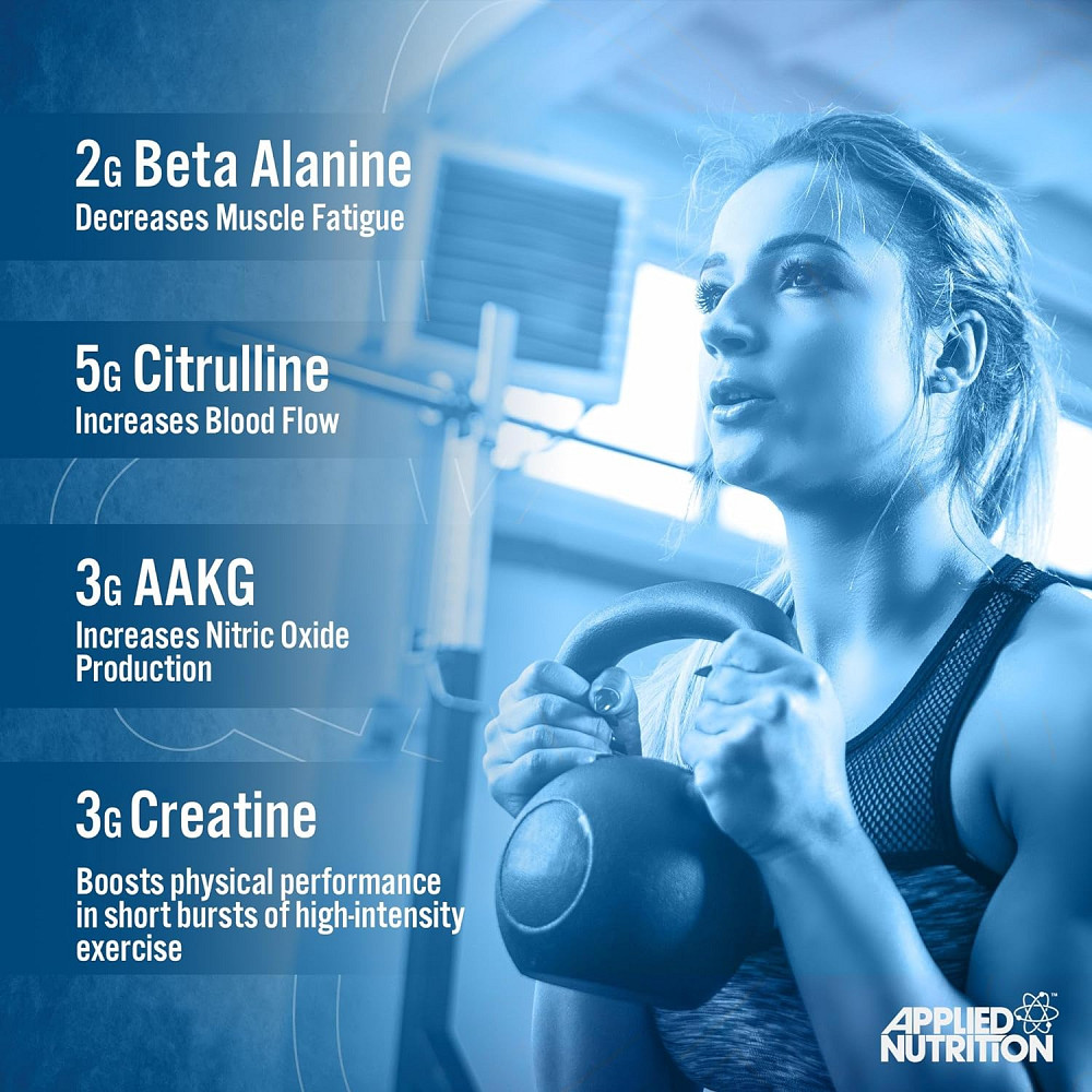 Предтренировочный комплекс Applied Nutrition Pump Pre Workout 3g Zero Stim 375 g (Fruit Burst) Луцк - изображение 3