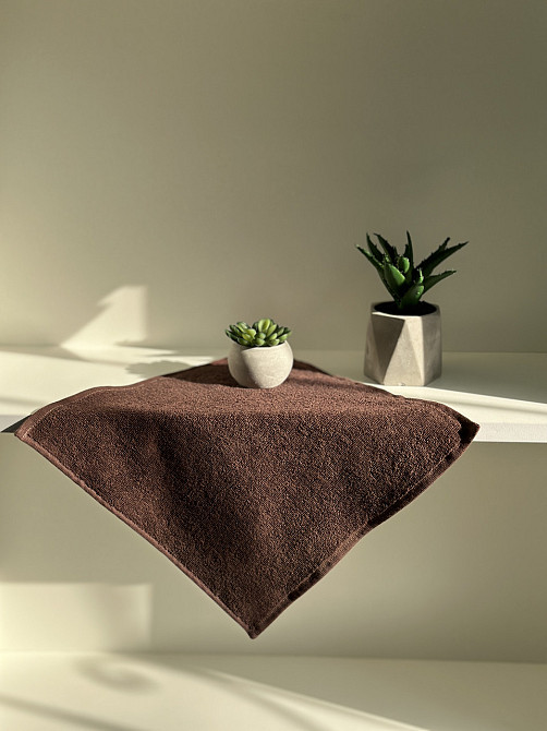 Салфетка махровая Ideal Textile 30х30 см 400 г/м2 (56860385) коричневый Черновцы - изображение 1