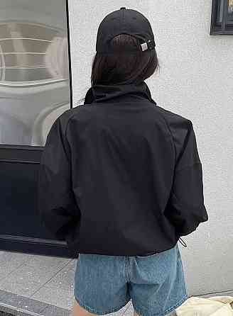 Женская повседневная оверсайз ветровка без капюшона плащевка Одесса