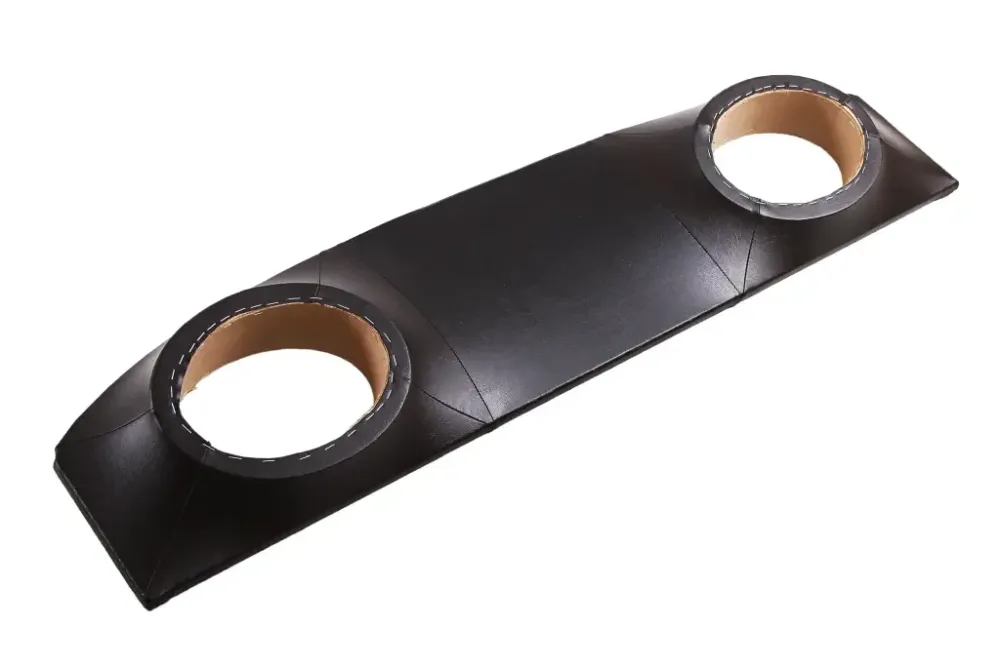 Полка багажника Lanos АвтоКомфорт под колонки кожзам черный Винница - изображение 1