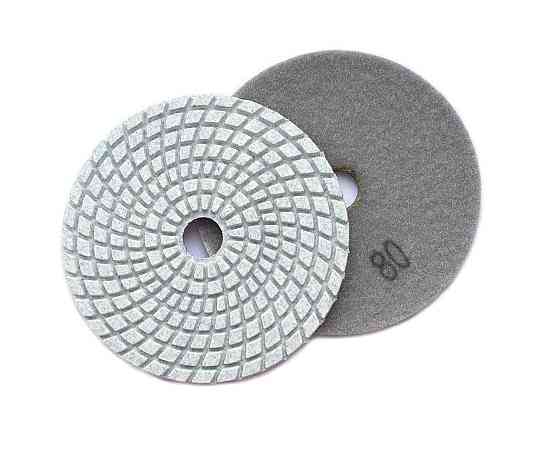 Круг алмазний шліфувальний на липучці 100мм, зерно 80 (черепашка) Харків