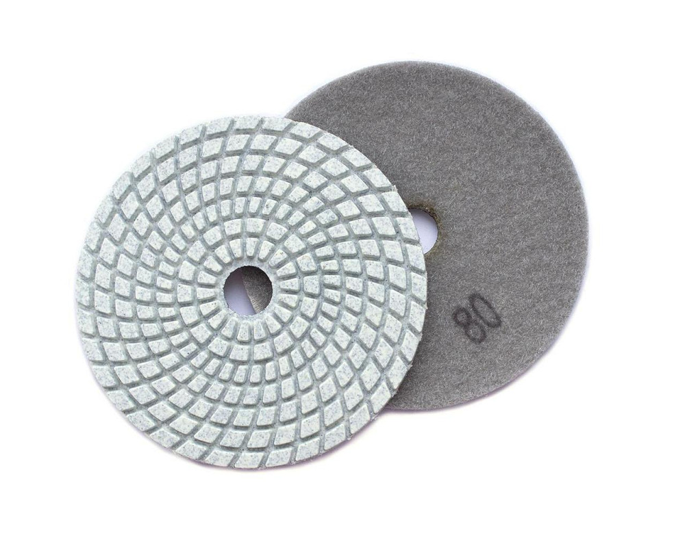 Круг алмазний шліфувальний на липучці 100мм, зерно 80 (черепашка) Харків - фото 1