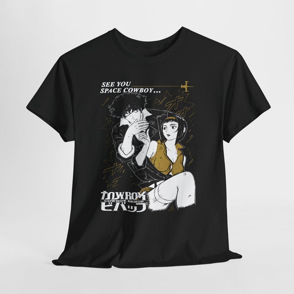 Футболка аниме Спике Спиегел Ковбой Бебоп оверсайз (S/M/L) Черний AnimeJ0691 Днепр - изображение 5