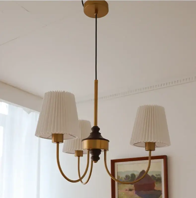 Світлодіодна люстра Симфонія 5023 (Золота) на 3 плафони Вінниця - фото 3