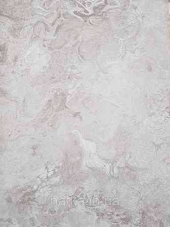 Шпалери вінілові на флізеліні гарячого тиснення DU&KA 1.06х10 вензель основа під штукатурку сірі коричневі Київ