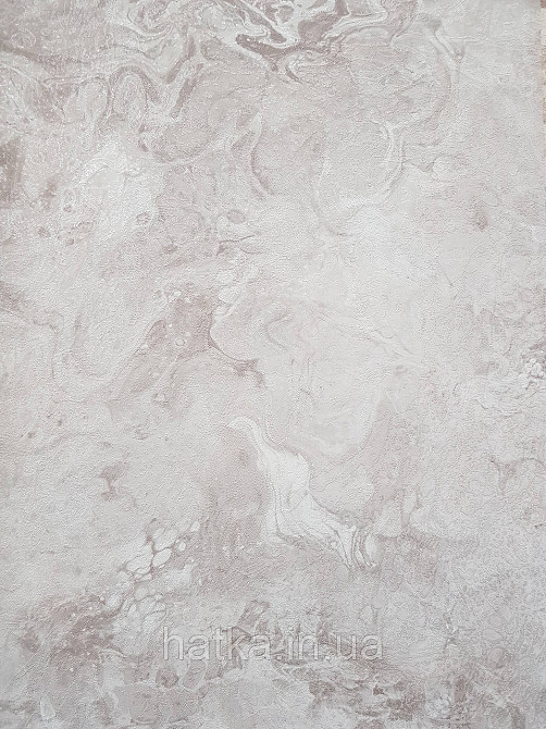 Шпалери вінілові на флізеліні гарячого тиснення DU&KA 1.06х10 вензель основа під штукатурку сірі коричневі Київ - фото 3