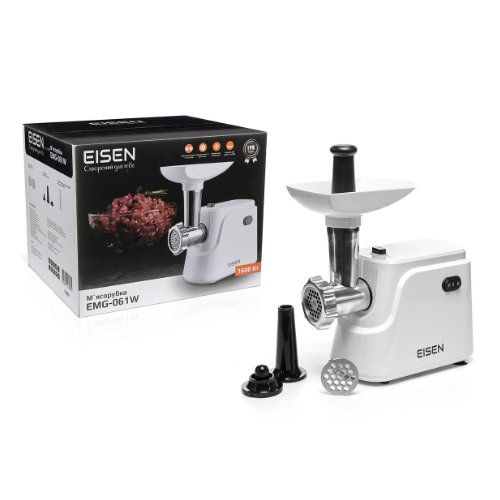 М'ясорубка 1600W 1,9кг/хв (насадки для ковбас) EMG-061W Holmer Житомир - фото 3