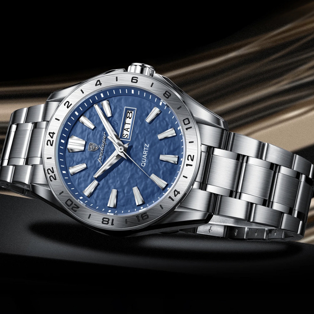 Годинник чоловічий наручний кварцовий Poedagar Cruize Сріблястий Вінниця - фото 7