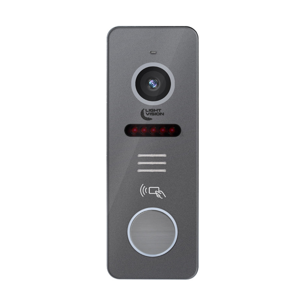 Відеопанель Light Vision RIO FHD(RF) Grey зі зчитувачем Mifare (82-00221) Київ - фото 10
