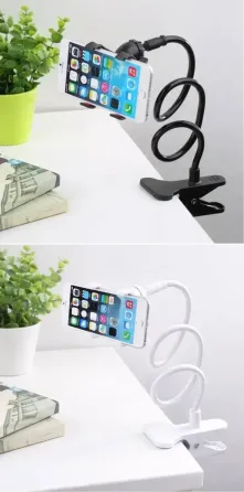 Гибкий держатель штатив для телефона с прищепкой Черный Коломыя