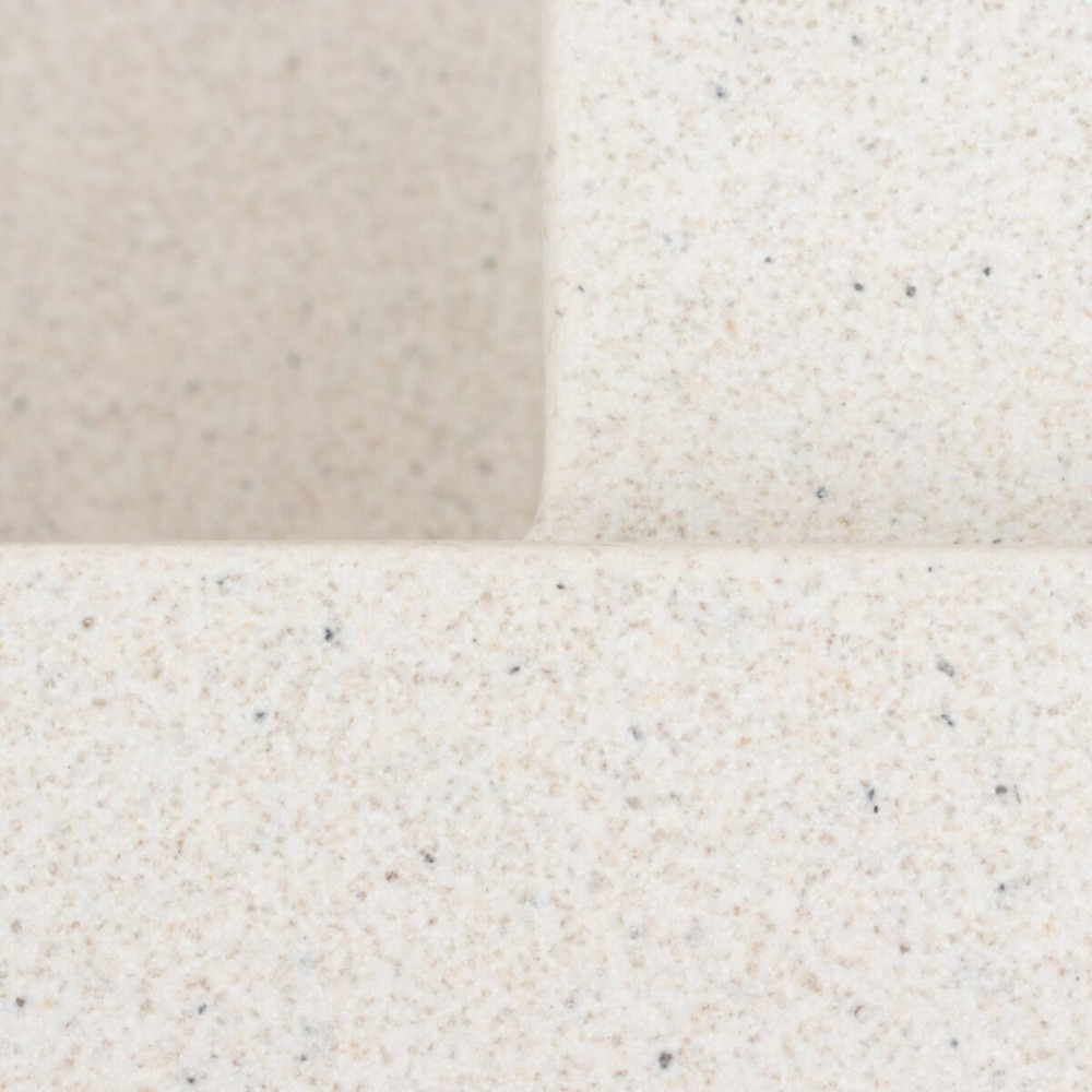 Гранітна мийка для кухні Platinum 9651 ATLAS матова Біла в крапку Коломия - фото 7