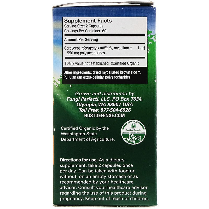 Энергетическая поддержка с кордицепсом (Cordyceps Energy Support) 1000 мг 120 капсул Киев - изображение 4