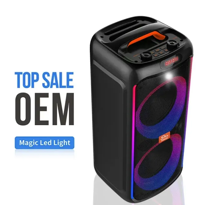 Портативная Bluetooth колонка ZQS6238 с микрофоном и пультом ДУ, USB/TF/FM, LED подсветка Одесса - изображение 3