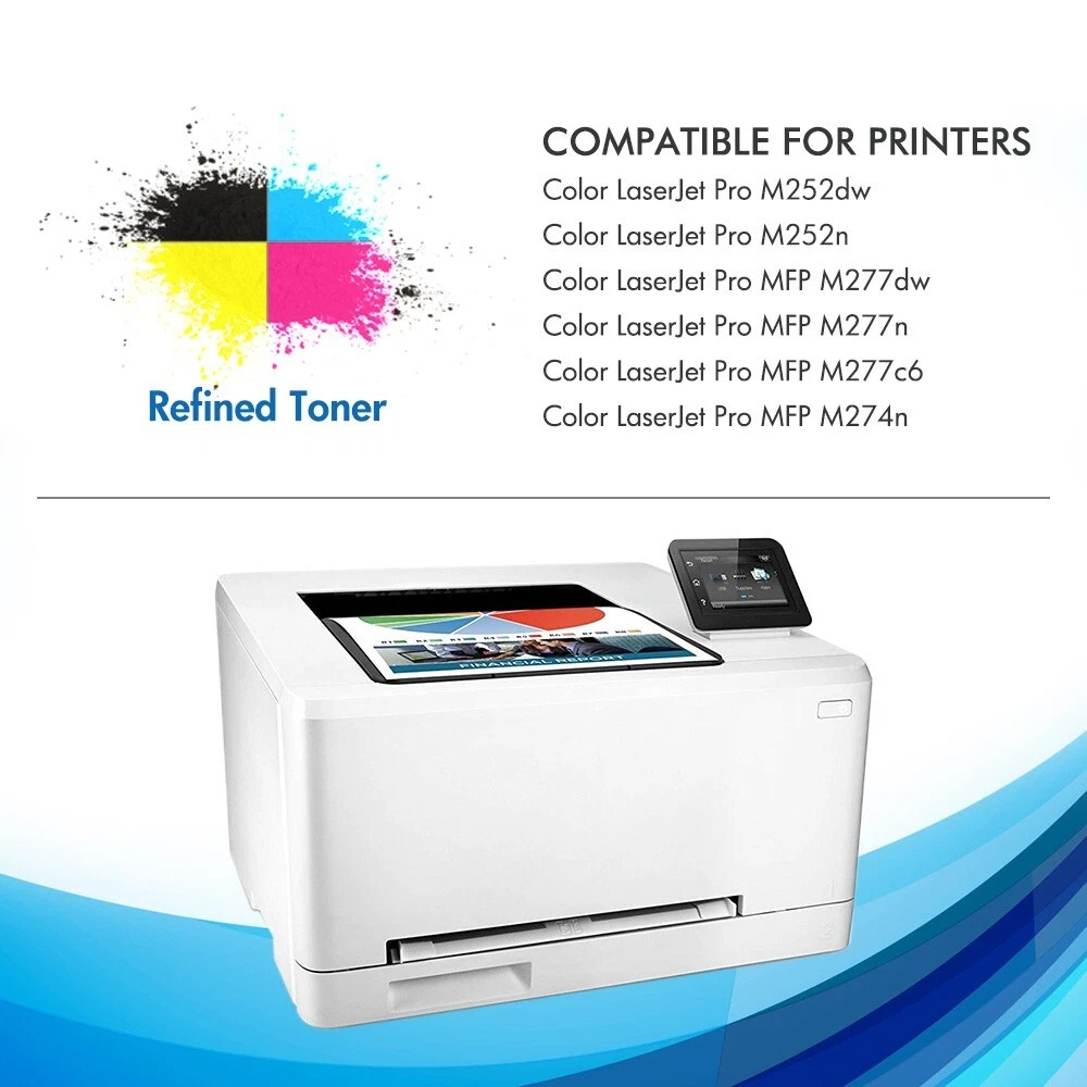 Набір картриджів HP 201X (CF400X) для HP Color LaserJet Pro M252, M277 — Комплект 4 шт. (Black, Cyan, Yellow, Magenta), Premium Київ - фото 3