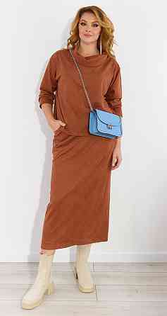 Замшевий костюм зі спідницею (48) Київ