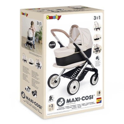 Коляска для кукол Smoby Maxi-Cosi 3 в 1. Айвори со съемной люлькой, 55 x 39 x 64 см, 3+ (7600253122) Винница - изображение 2