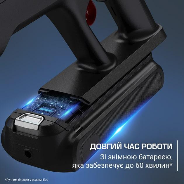 Акумуляторний пилосос Rowenta X-Force Flex 13.60 Animal Aqua RH9AD1WO ( чорний/синій ) Харків - фото 14