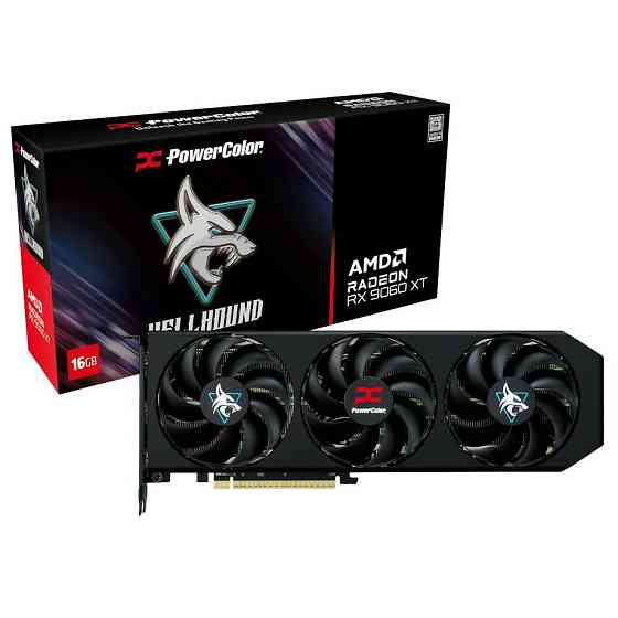Відеокарта AMD Radeon RX 9060 XT 16 GB GDDR6 Hellhound PowerColor (RX9060XT 16G-L/OC) ( 11545 ) Харьков