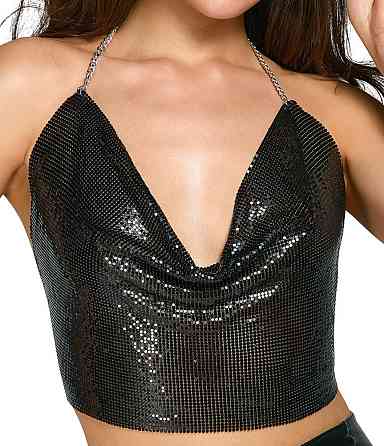 Чорний топ Cottelli Collection Metal Top black 2450542 S-L Sex Aura Київ
