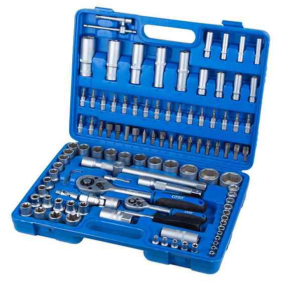 Grad Набор насадок торцевых и биты 1/4", 1/2" 108шт Start GRAD (6003205) Коломыя