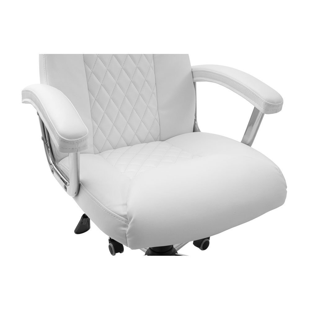 Офисное Кресло Руководителя Florence U М1 Tilt Хром Белый Киев - изображение 5