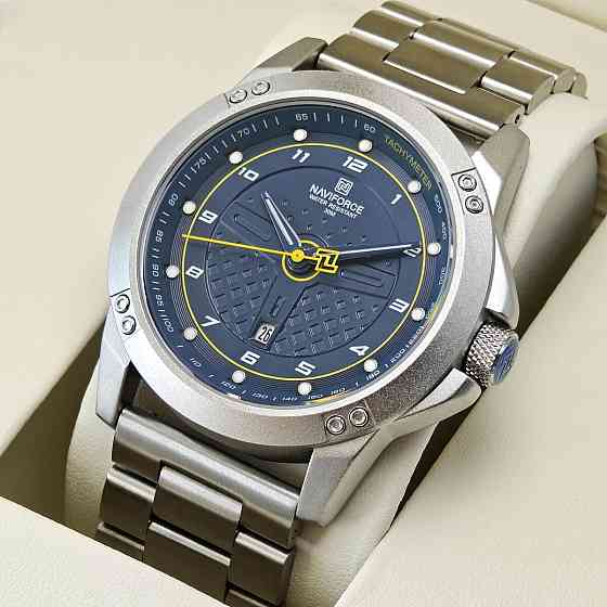 Годинник чоловічий наукові Naviforce Lagune Stainless Silver (2 ремінці) Вінниця
