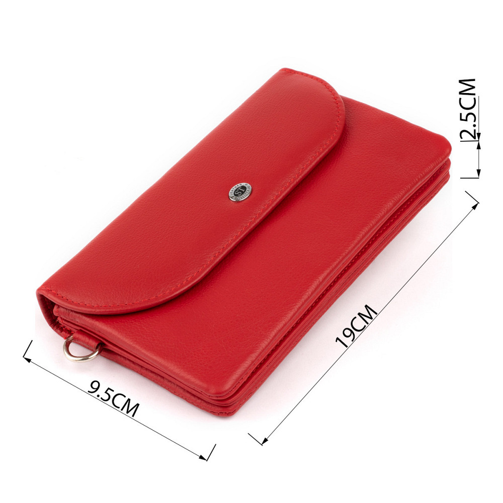 Клатч из кожи женский Красный (ST Leather) Киев - изображение 7