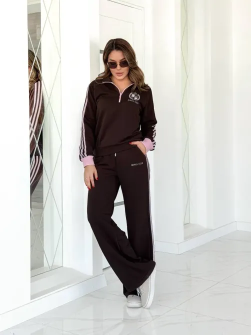 Жіночий костюм із турецької петлі з вишивкою – зручний базовий комплект Одеса - фото 1