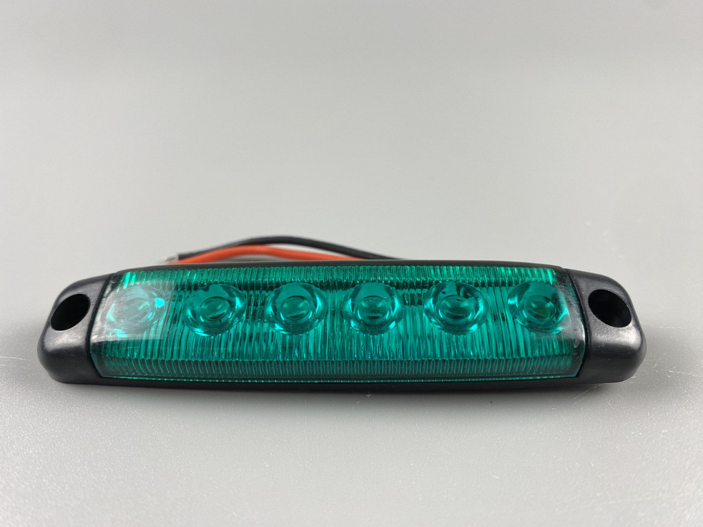 Ліхтар LED габаритний 24V IP67 6 led діодів SMD, оптична лінза + кріплення для авто Мукачево - фото 6