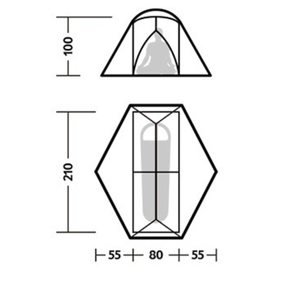Намет одномісний легкий Naturehike Mongar UL CNK2550WS016 (Коричневий) Вінниця - фото 9