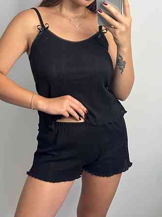 Женский комплект для дома и сна Черный XS-S Харьков