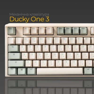 Клавіатура Ducky One 3 Cherry MX Speed Silver UA USB Cream (DKON2108-PUAPXМAEGGC1) Вінниця - фото 9