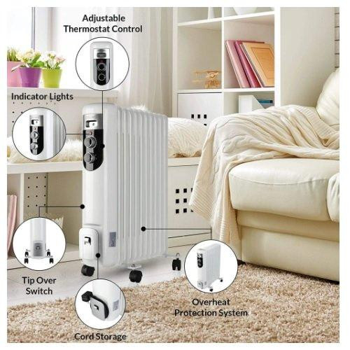 Радіатор масляний OLSEN & SMITH OR-01 DRO128M 2,5 кВт Одесса - изображение 4