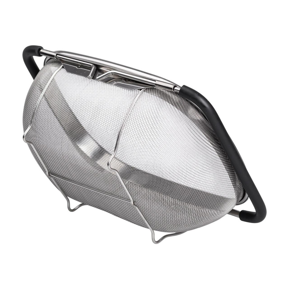 Друшляк сито на раковину для миття овочів та фруктів 29х19х10 см з нержавіючої сталі HP-19-18-S Коломия - фото 5