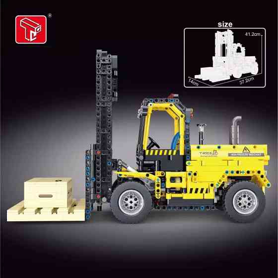 Конструктор дитячий.Вилочний навантажувач ігровий на дистанційному управлінні будівельна техніка 2028 деталі Кам'янець-Подільський