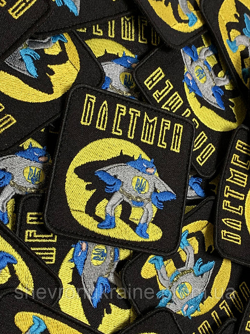 Шеврон Бетмен (Форма прямокутна. На липучці) Розмір 8x8см Київ - фото 3