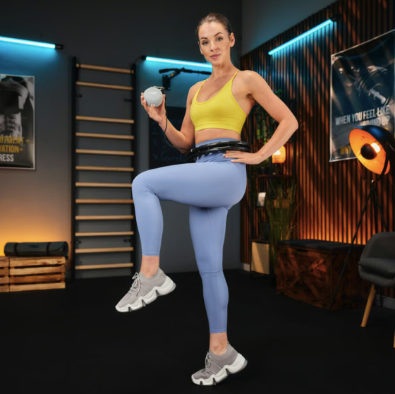 Хулахуп Trex Sport TX-010CHH масажний з обважнювачем чорний Київ