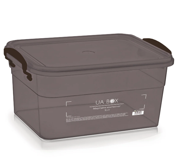 Контейнер для харчових продуктів 3,5л шоколадний Народний продукт Житомир - изображение 1