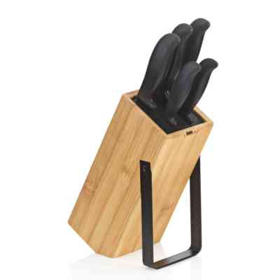 Подставка для ножей Kela Kiril чорна 24 см (11284) Винница