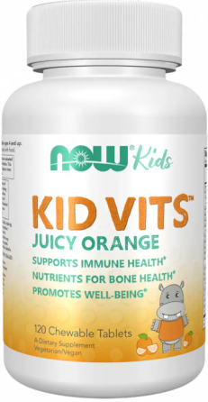 Витамины для детей Now Foods Kid Vits™ Juicy Orange 120 жев таб апельсин Киев