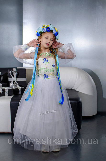 Дитяча святкова вишита сукня комп'ютерна вишивка Кривий Ріг - фото 1