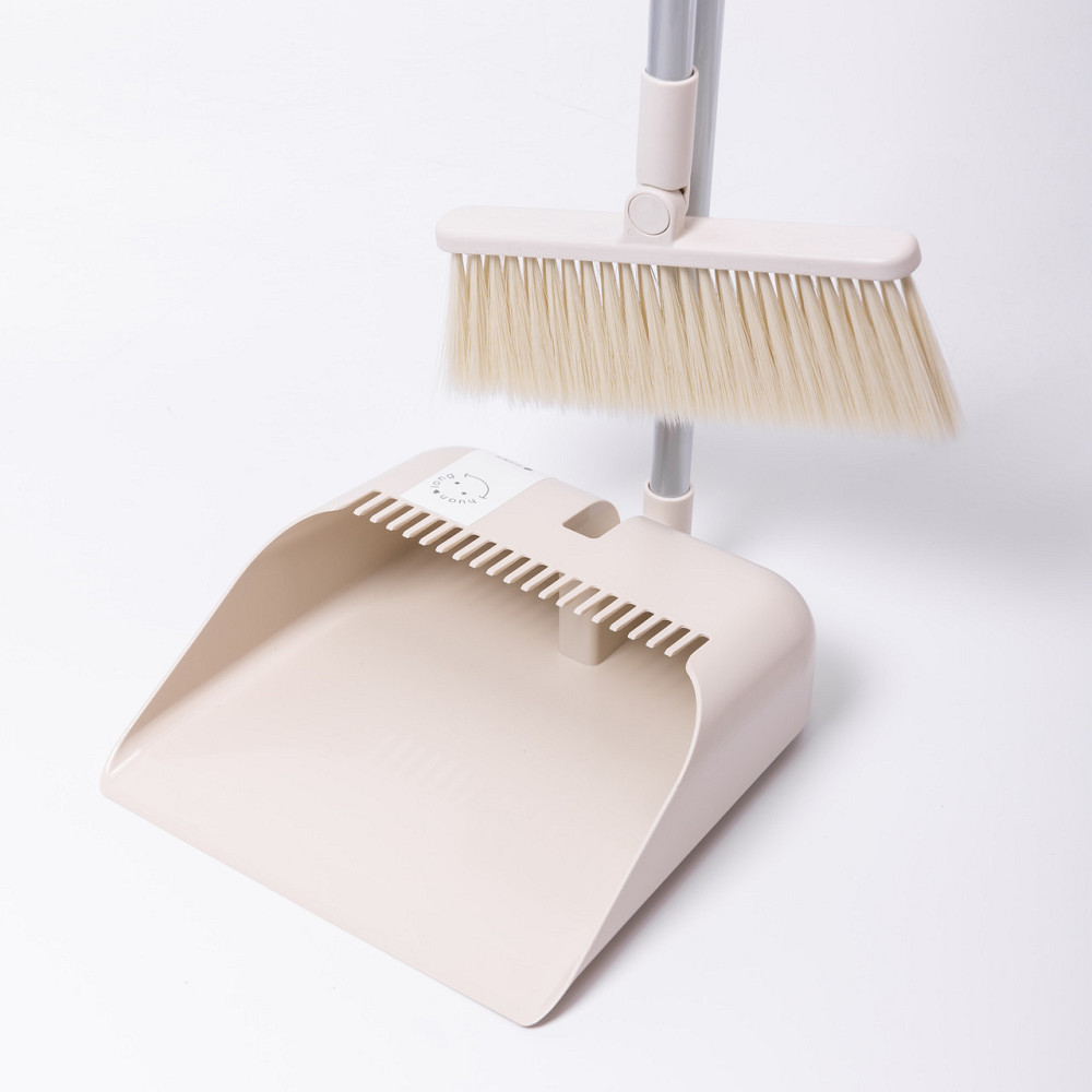 Yiwu Набір віник і совок на довгій ручці для підлоги 25×24×100 см щітка віник для прибирання Бе Київ - фото 4