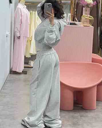 Женский стильный спортивный костюм oversize тринитка на флисе Одесса