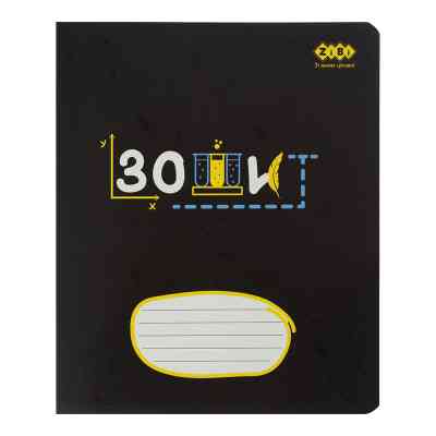 Зошит ZiBi BLACK 36 аркушів, клітинка синьо-сірий (ZB.1730-95) Вінниця