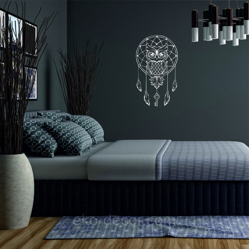 Декоративное настенное Панно «Ловец снов» Декор на стену 70*40 см, Белый Киев - изображение 3