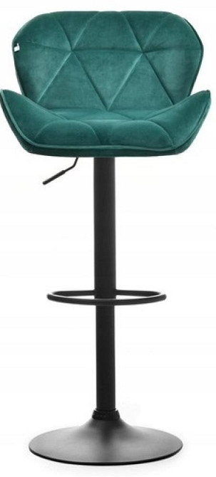 Барный стул BONRO B-087 велюр регулируемый стульчик кресло для кухни, барной стойки Зеленый Киев - изображение 2