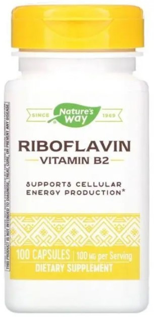 Рибофлавін Вітамін В2 Nature's Way Vitamin B2 100 мг 100 капсул Київ - фото 1