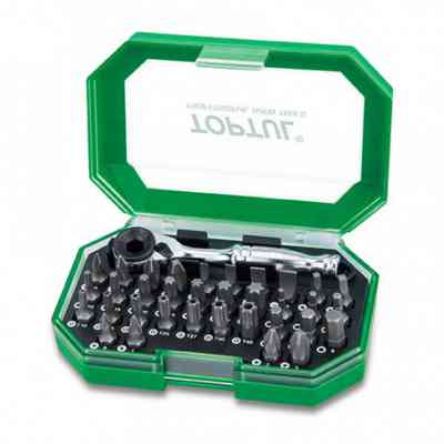 Набір біт Toptul з тріскачкою 1/4" 35од. (GACW3503) Вінниця