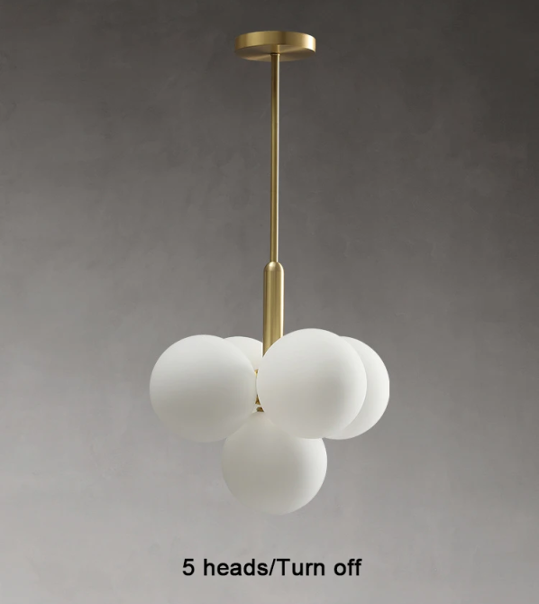 Люстра светодиодная потолочная 1212 Спутник (Золотистый) 5 плафонов Винница - изображение 5